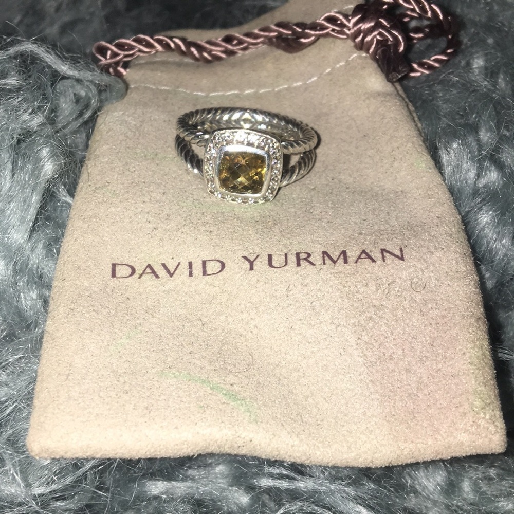 David Yurman Petite Albion Ring-Citrine